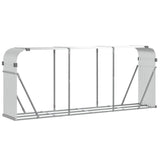 Vidaxx stockage de bois de chauffage 234x45x100 cm acier galvanisé couleur argent