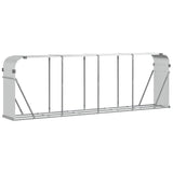 Vidaxx stockage de bois de chauffage 300x45x100 cm acier galvanisé couleur argent