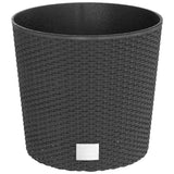 Vidaxl Planter Removable Bak Rattan kuckt 15. 15.3 L PP Anthracit