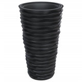 VidaXL Jardinière avec plateau amovible nervuré 8 22 L PP anthracite