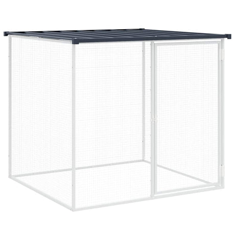 Poulailler Vidaxx avec toit 103x98x90 cm acier galvanisé anthracite