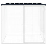 Poulailler Vidaxx avec toit 103x98x90 cm acier galvanisé anthracite
