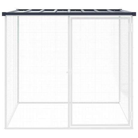 Poulailler Vidaxx avec toit 103x98x90 cm acier galvanisé anthracite
