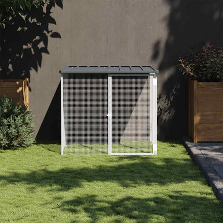 Poulailler Vidaxx avec toit 103x98x90 cm acier galvanisé anthracite