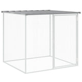 Poulailler Vidaxx avec toit 103x98x90 cm acier galvanisé gris clair