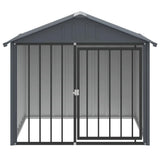 Vidaxxl niche avec toit 117x103x102 cm acier galvanisé noir