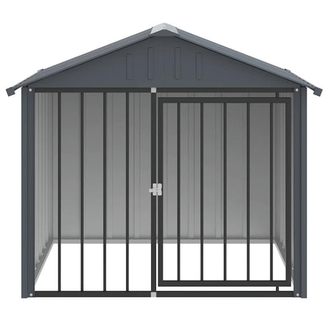 Vidaxxl niche avec toit 117x103x102 cm acier galvanisé noir