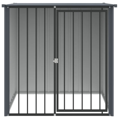 Vidaxxl niche avec toit 110x103x109 cm acier galvanisé noir
