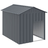 Vidaxxl niche avec toit 117x153x123 cm acier galvanisé anthracite