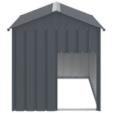 Vidaxxl niche avec toit 117x153x123 cm acier galvanisé anthracite