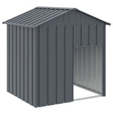 Vidaxxl niche avec toit 117x103x123 cm acier galvanisé anthracite