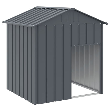 Vidaxxl niche avec toit 117x103x123 cm acier galvanisé anthracite