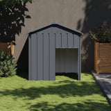 Vidaxxl niche avec toit 117x103x123 cm acier galvanisé anthracite