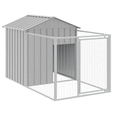 Niche Vidaxxl avec toit 117x201x123 cm en acier galvanisé