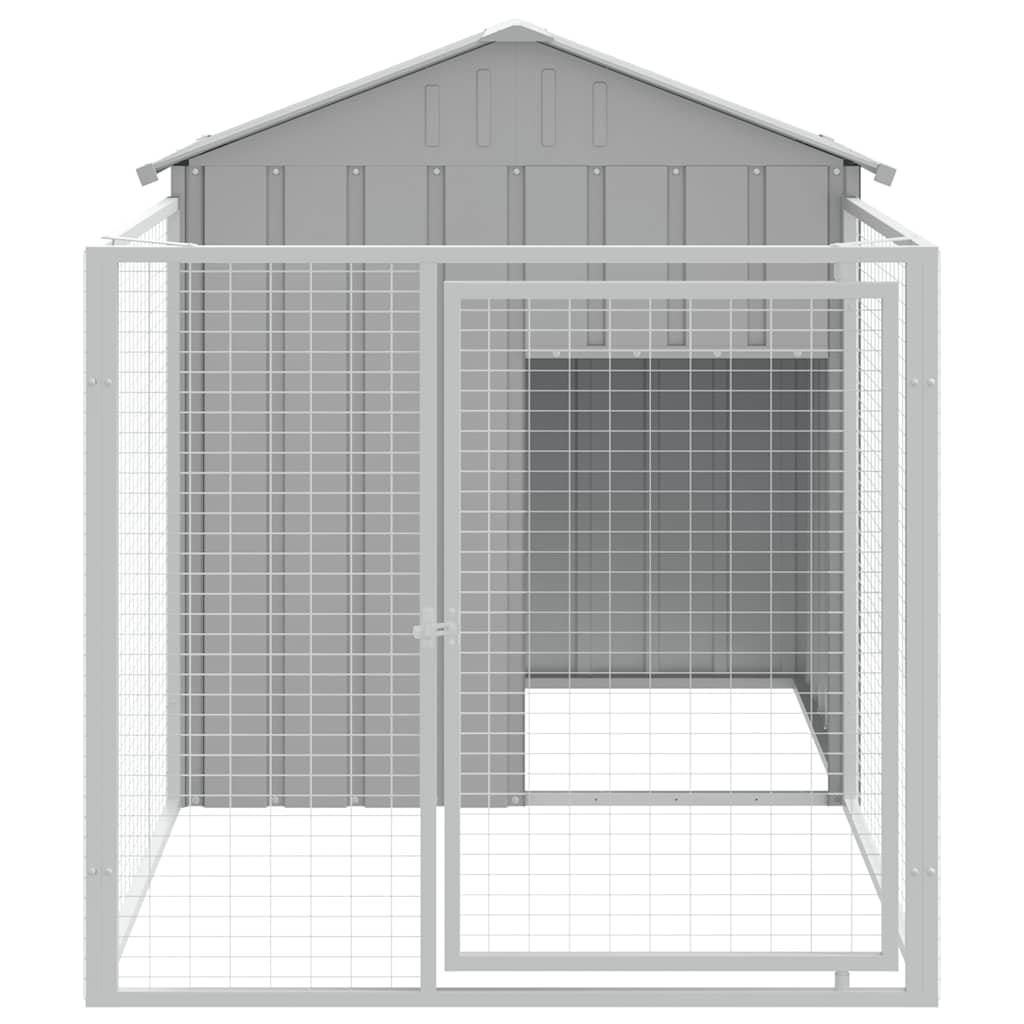 Niche Vidaxxl avec toit 117x201x123 cm en acier galvanisé