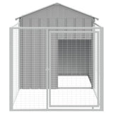 Niche Vidaxxl avec toit 117x201x123 cm en acier galvanisé