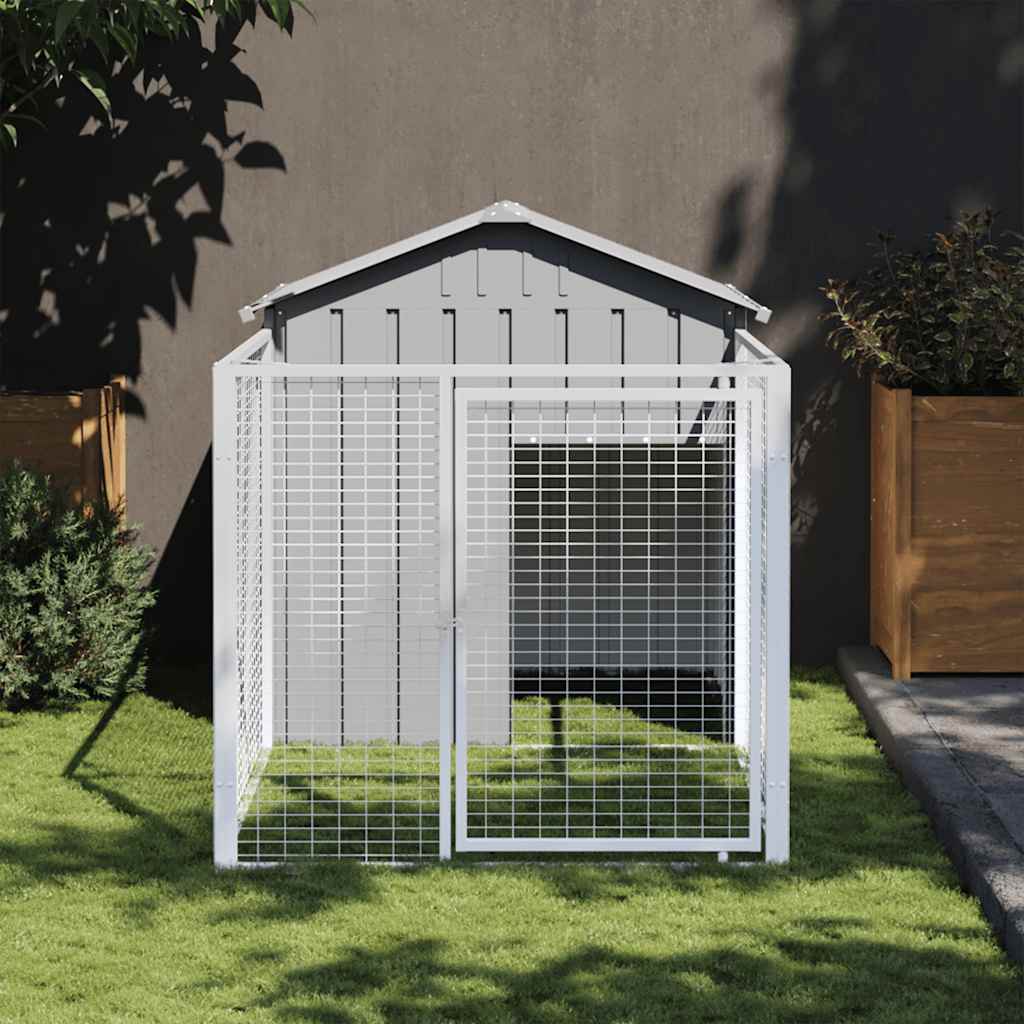Niche Vidaxxl avec toit 117x201x123 cm en acier galvanisé