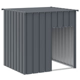 Vidaxxl niche avec toit 110x103x109 cm acier galvanisé anthracite