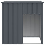 Vidaxxl niche avec toit 110x103x109 cm acier galvanisé anthracite