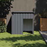 Vidaxxl niche avec toit 110x103x109 cm acier galvanisé anthracite