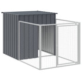 Vidaxxl niche avec toit 110x201x110 cm acier galvanisé anthracite