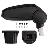 Vidaxx accoudoir 12x31x (29,5-47) cm abs noir