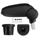 Vidaxx accoudoir 13,5x32,5x (31-46,5) cm abs noir