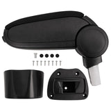 Vidaxx accoudoir 14,5x31,5x(30-48) cm abs noir