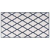 Vidaxx tapis d'extérieur réversible 80x150 cm bleu marine et blanc