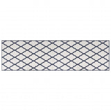 Vidaxx tapis d'extérieur réversible 80x250 cm bleu marine et blanc
