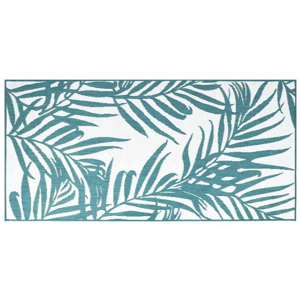 Vidaxx tapis d'extérieur réversible 80x150 cm aqua et blanc