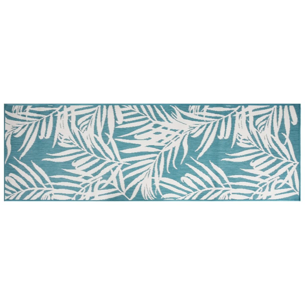 Vidaxx tapis d'extérieur réversible 80x250 cm aqua et blanc