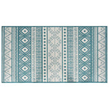 Vidaxx tapis d'extérieur réversible 80x150 cm aqua et blanc