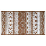 Vidaxx tapis d'extérieur réversible 80x150 cm marron et blanc