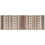 Vidaxx tapis d'extérieur réversible 80x250 cm marron et blanc