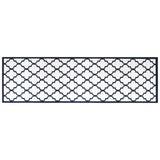 Vidaxx tapis d'extérieur réversible 80x250 cm bleu marine et blanc