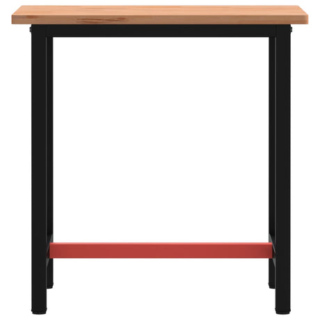VidaXL établi 80x55x81,5 cm bois de hêtre massif et métal