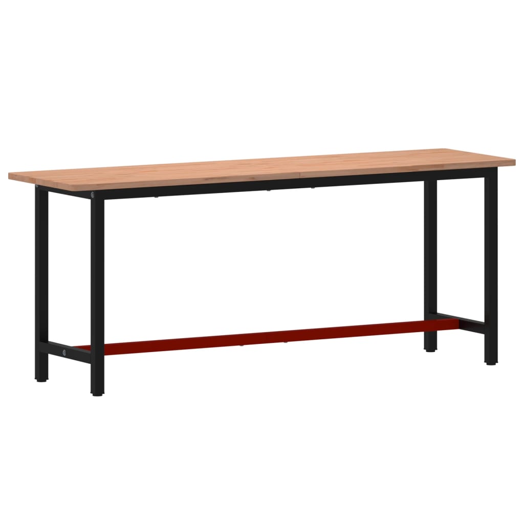 Vidaxl Workbench 200x55x81.5 cm fast bokved och metall