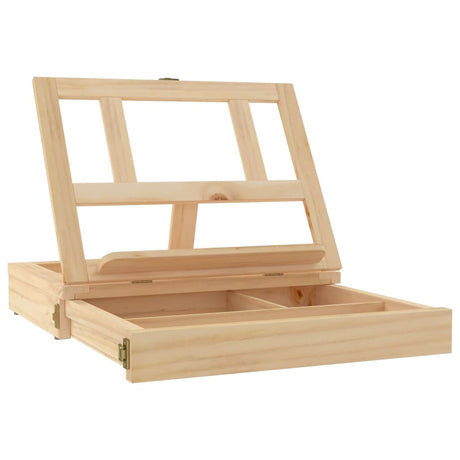 Vidaxxl chevalet de table avec tiroir 33,5x25,5x7 cm en bois de pin massif