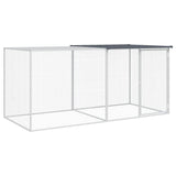 VidaXL Poulailler avec Toit 203x98x90 cm Acier Galvanisé Anthracite