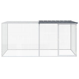 VidaXL Poulailler avec Toit 203x98x90 cm Acier Galvanisé Anthracite