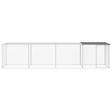 VidaXL Poulailler avec Toit 403x98x90 cm Acier Galvanisé Anthracite