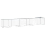 VidaXL Poulailler avec Toit 603x98x90 cm Acier Galvanisé Anthracite