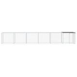 VidaXL Poulailler avec Toit 603x98x90 cm Acier Galvanisé Anthracite