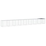 VidaXL Poulailler avec Toit 803x98x90 cm Acier Galvanisé Anthracite