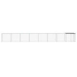 VidaXL Poulailler avec Toit 803x98x90 cm Acier Galvanisé Anthracite