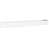 VidaXL Poulailler avec Toit 1003x98x90 cm Acier Galvanisé Anthracite