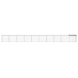 VidaXL Poulailler avec Toit 1003x98x90 cm Acier Galvanisé Anthracite