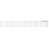 VidaXL Poulailler avec Toit 803x98x90 cm Acier Galvanisé Gris Clair