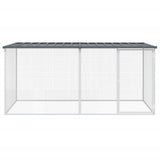 VidaXL Poulailler avec Toit 203x98x90 cm Acier Galvanisé Anthracite